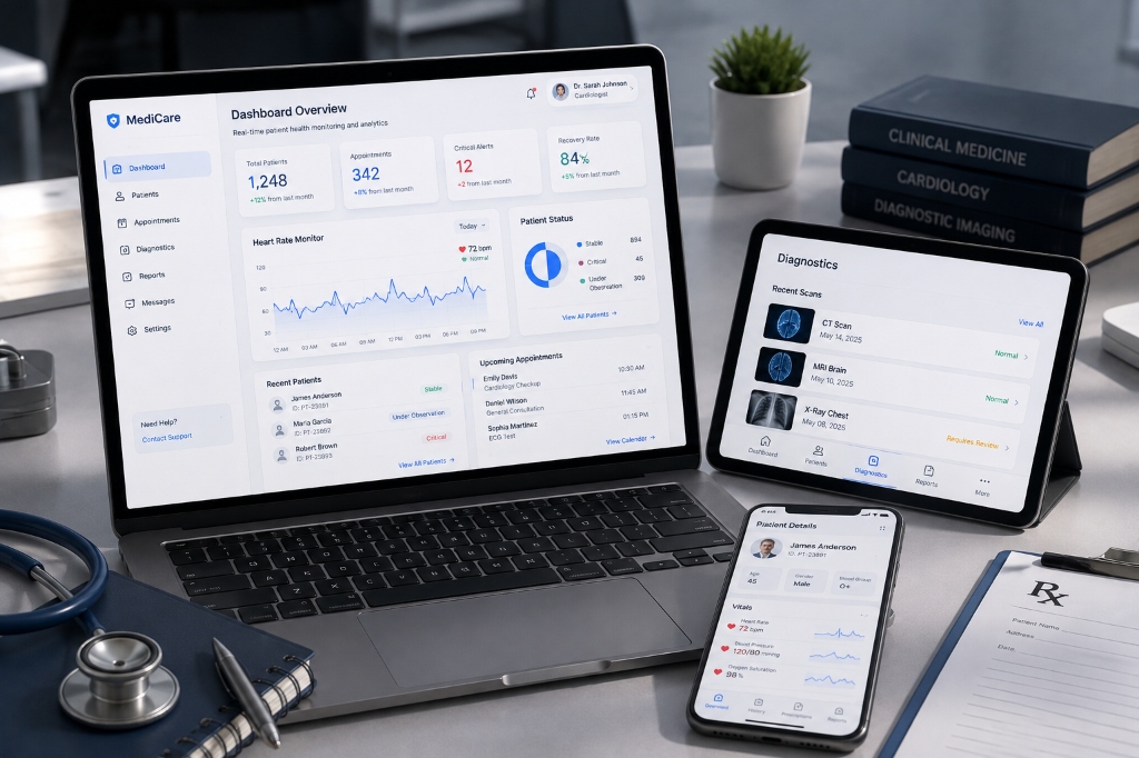 Digital healthcare application experience