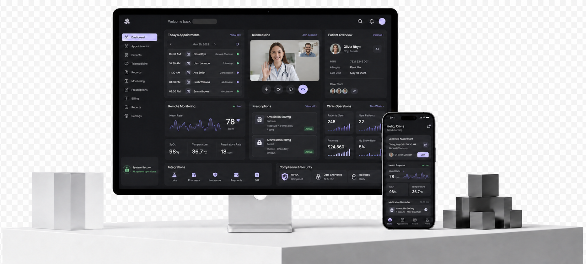 Healthcare App Interface